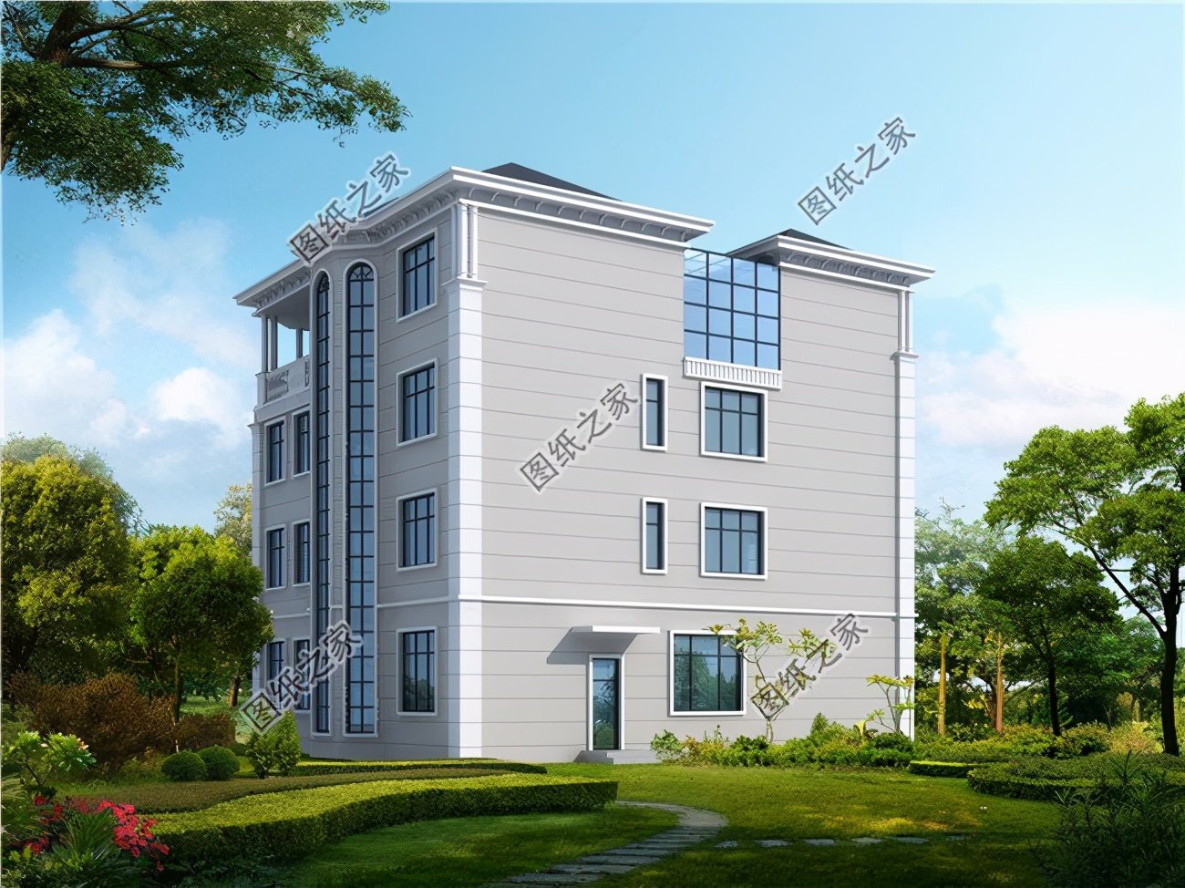 農(nóng)村四層自建房設(shè)計，寬敞大氣一墅獨享