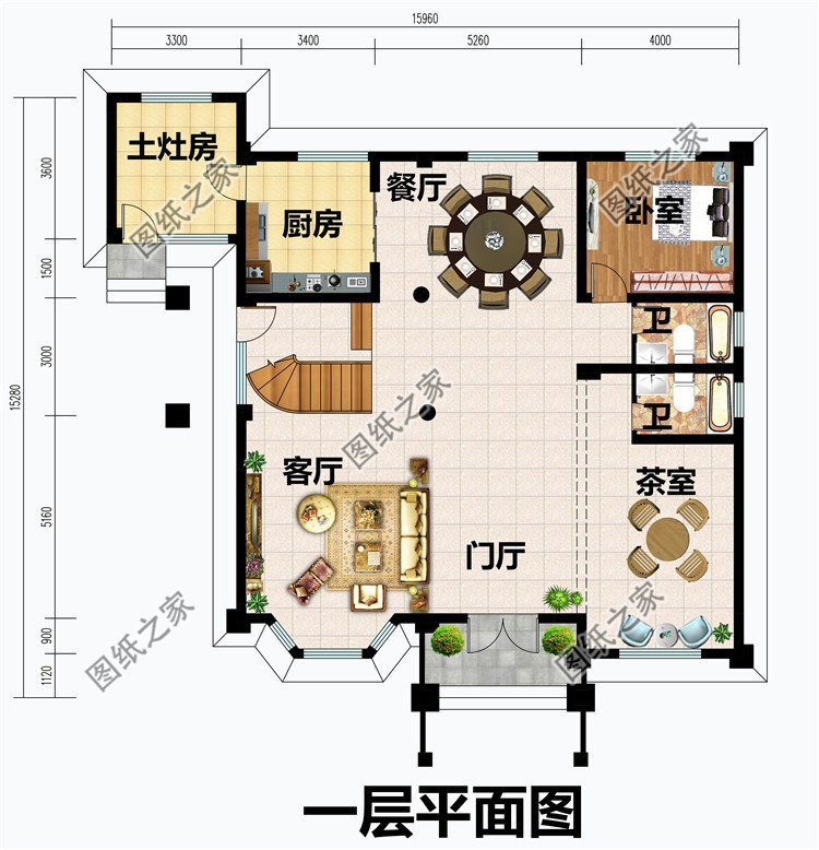 農(nóng)村四層自建房設(shè)計，寬敞大氣一墅獨享
