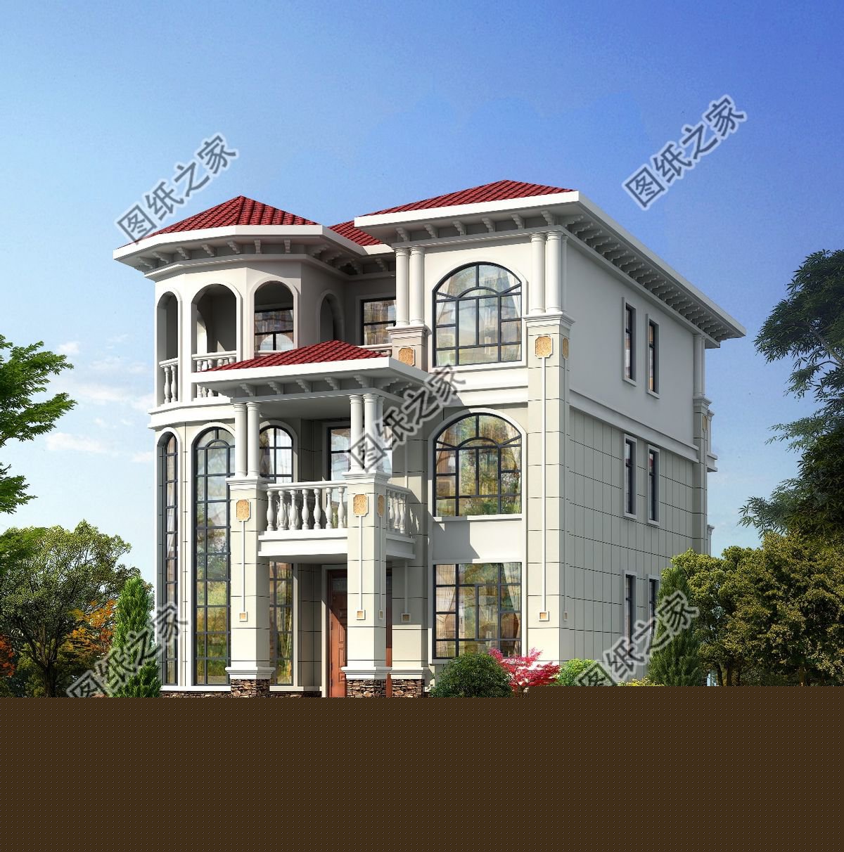 五款三層別墅設(shè)計(jì)，看完讓人眼前一亮