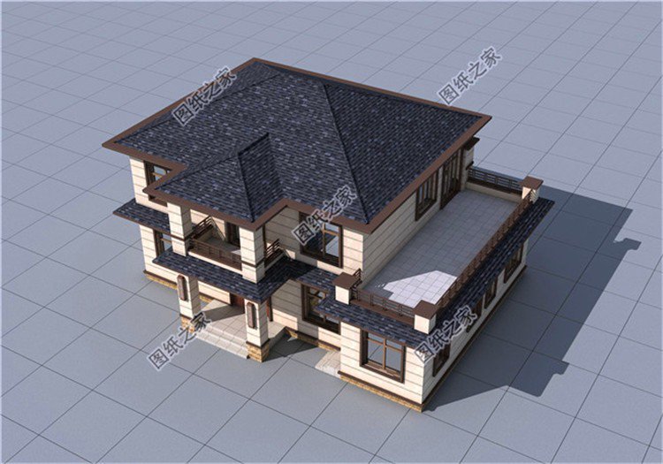 農村二層自建房設計平面圖，占地適中，年輕人就是要建這樣的房子