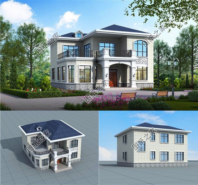 農(nóng)村二層簡(jiǎn)單別墅圖片，趁著別人還沒建趕緊收了給自家安排上