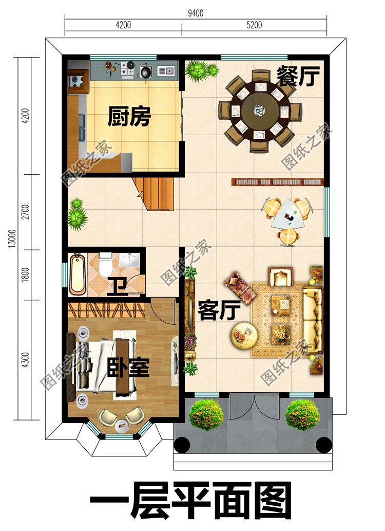 9米開間自建房設(shè)計(jì)圖，外觀美觀大方，造價(jià)絕對(duì)經(jīng)濟(jì)實(shí)惠