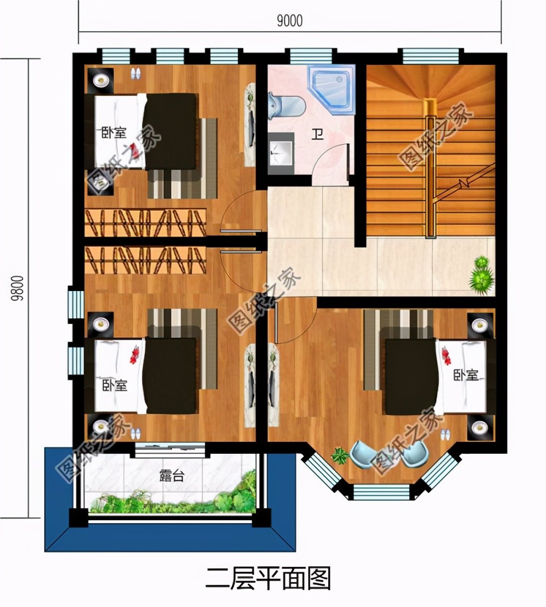 9米開間自建房設(shè)計(jì)圖，外觀美觀大方，造價(jià)絕對(duì)經(jīng)濟(jì)實(shí)惠