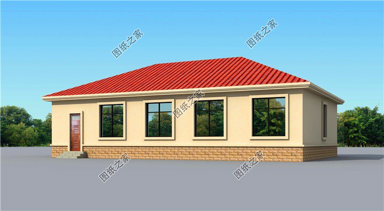 農(nóng)村蓋房還是一層好，這三款一層平房設(shè)計(jì)圖省錢又好看