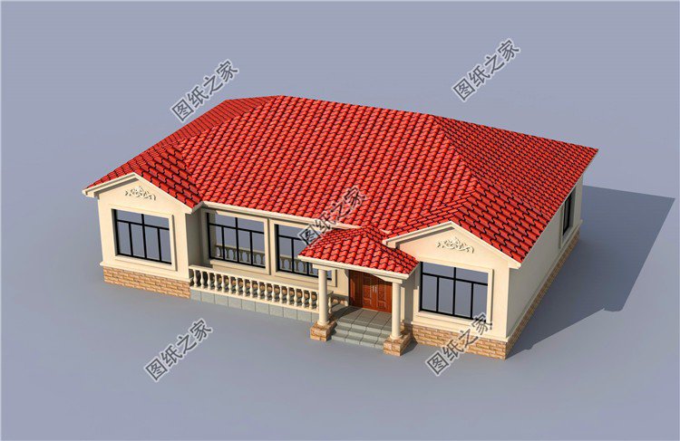 農(nóng)村蓋房還是一層好，這三款一層平房設(shè)計(jì)圖省錢又好看