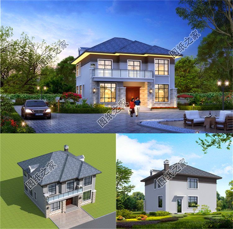 3套經(jīng)濟(jì)實(shí)用型農(nóng)村別墅自建房設(shè)計(jì)圖，戶型經(jīng)典，好看又大氣