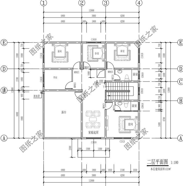 農(nóng)村普通自建房戶型圖，這三款同樣大氣，最后一款我真的愛了