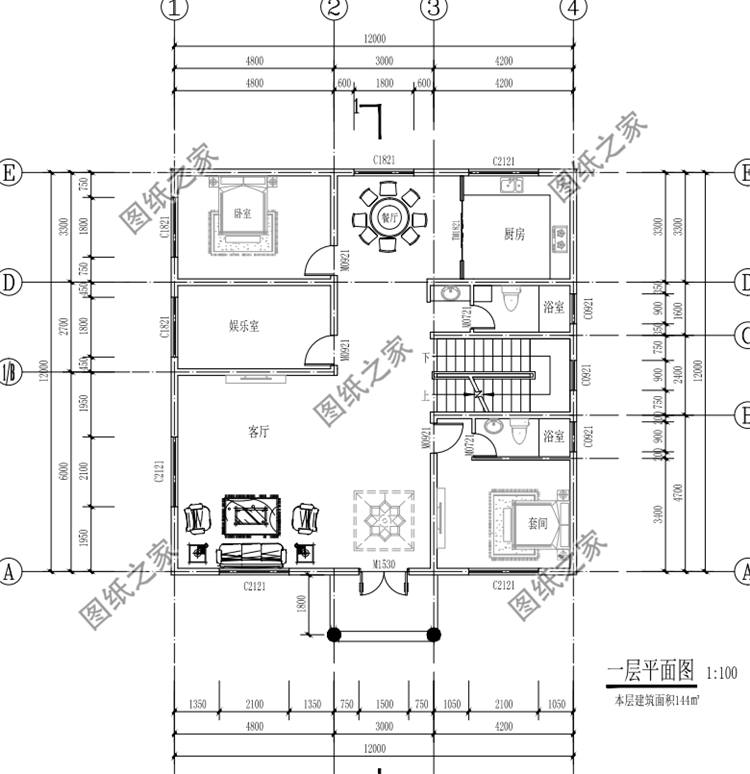 農(nóng)村普通自建房戶型圖，這三款同樣大氣，最后一款我真的愛了