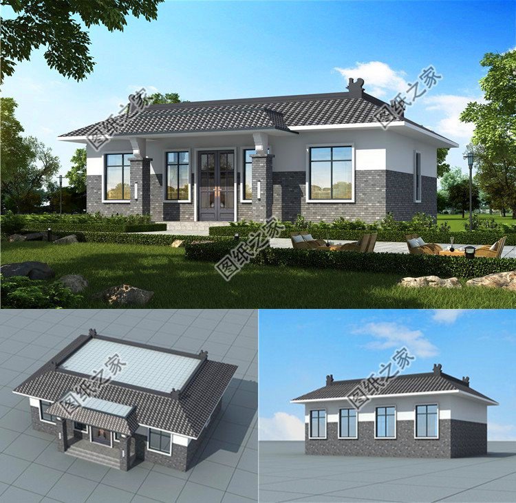 自建一層平房設(shè)計(jì)圖，花錢少效果又好，太絕了