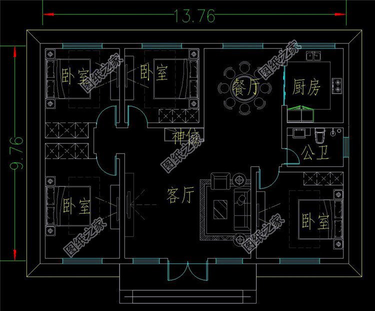 自建一層平房設(shè)計(jì)圖，花錢少效果又好，太絕了