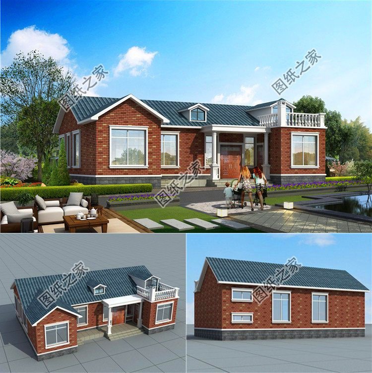 自建一層平房設(shè)計(jì)圖，花錢少效果又好，太絕了