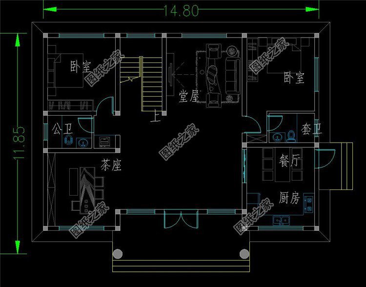 農(nóng)村二層半平頂建房圖紙，讓建房更簡單