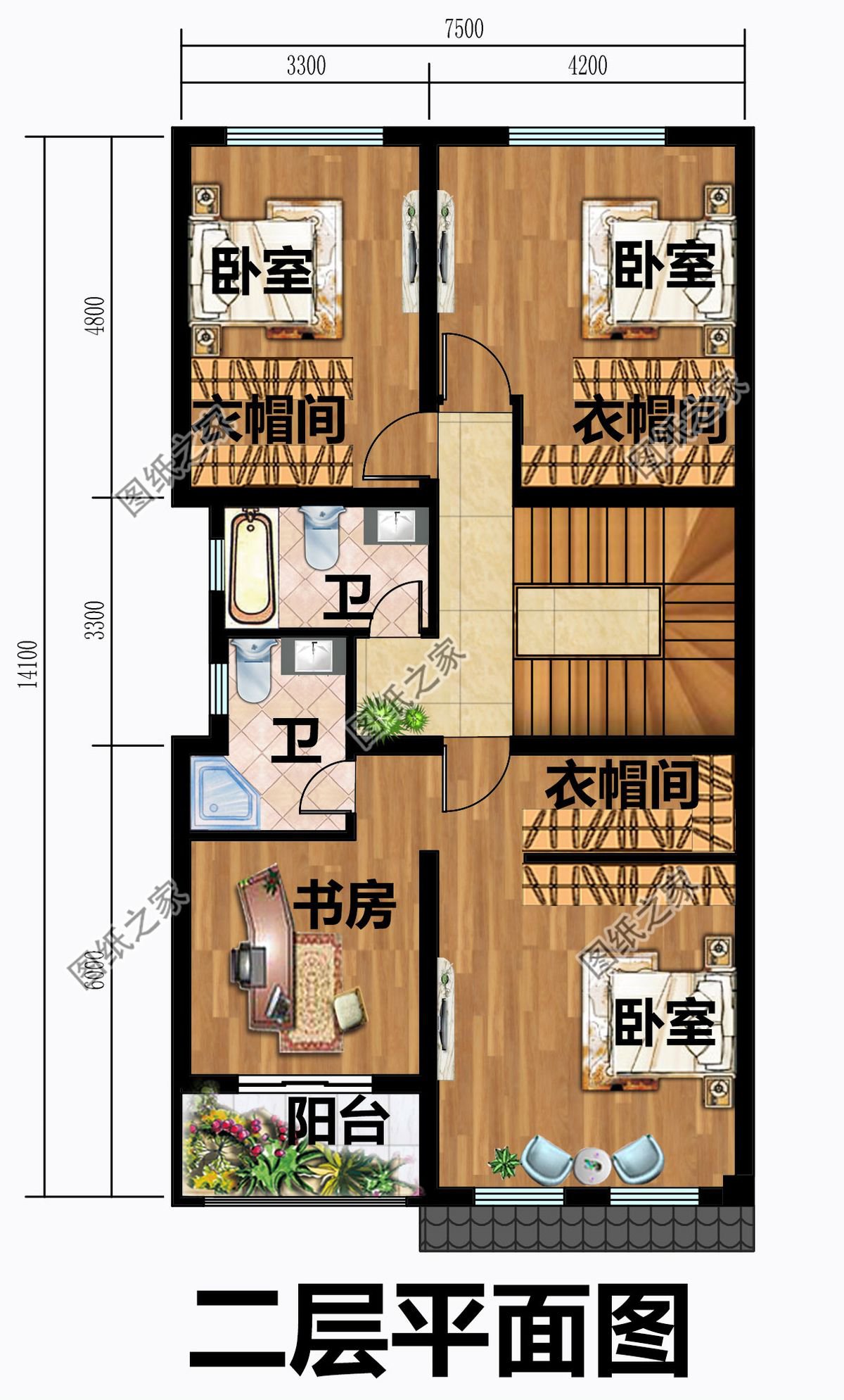 寬7米的農(nóng)村別墅，這三款我都看花眼了