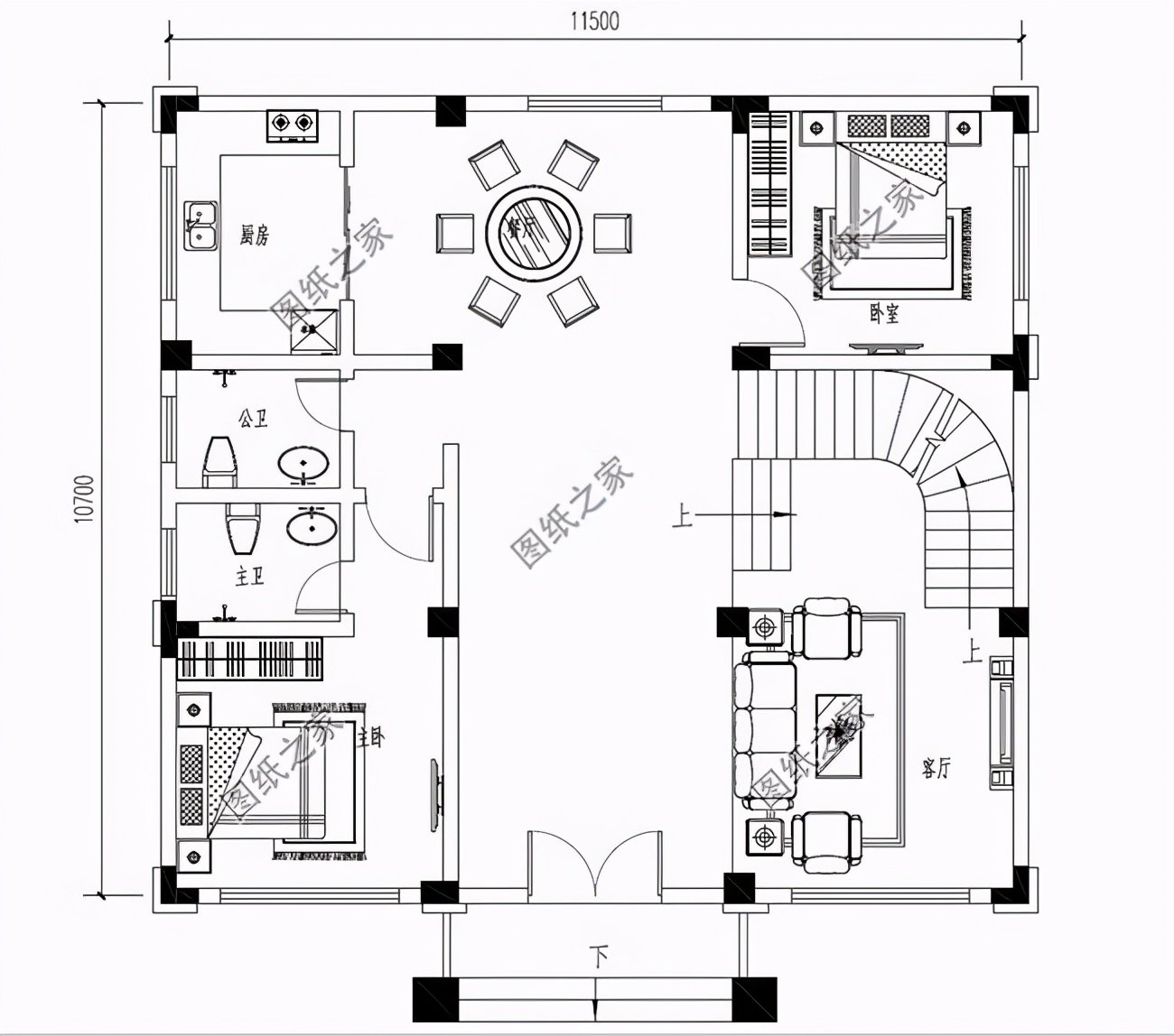 有涼亭的三層別墅，自從建了這三棟，家門都不出