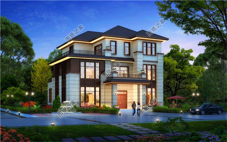 農(nóng)村自建房三層平面圖，高端氣派，成為村里地標(biāo)性建筑