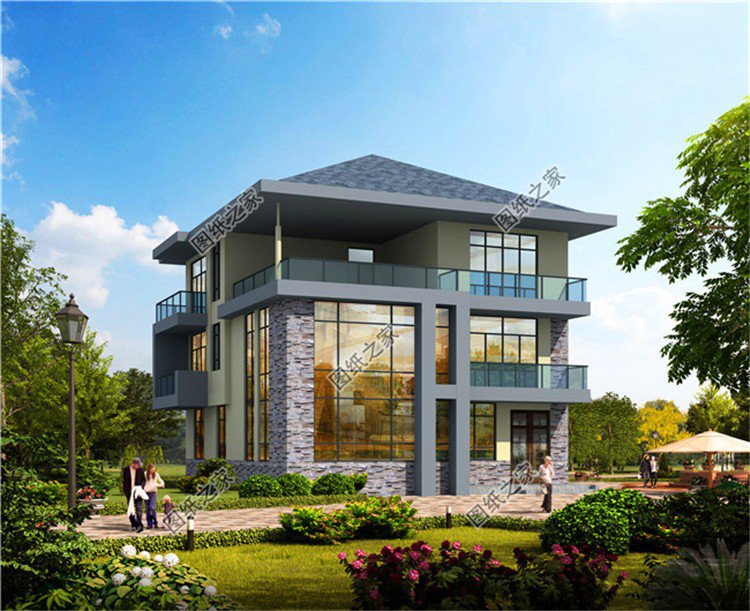 農(nóng)村自建房三層平面圖，高端氣派，成為村里地標(biāo)性建筑