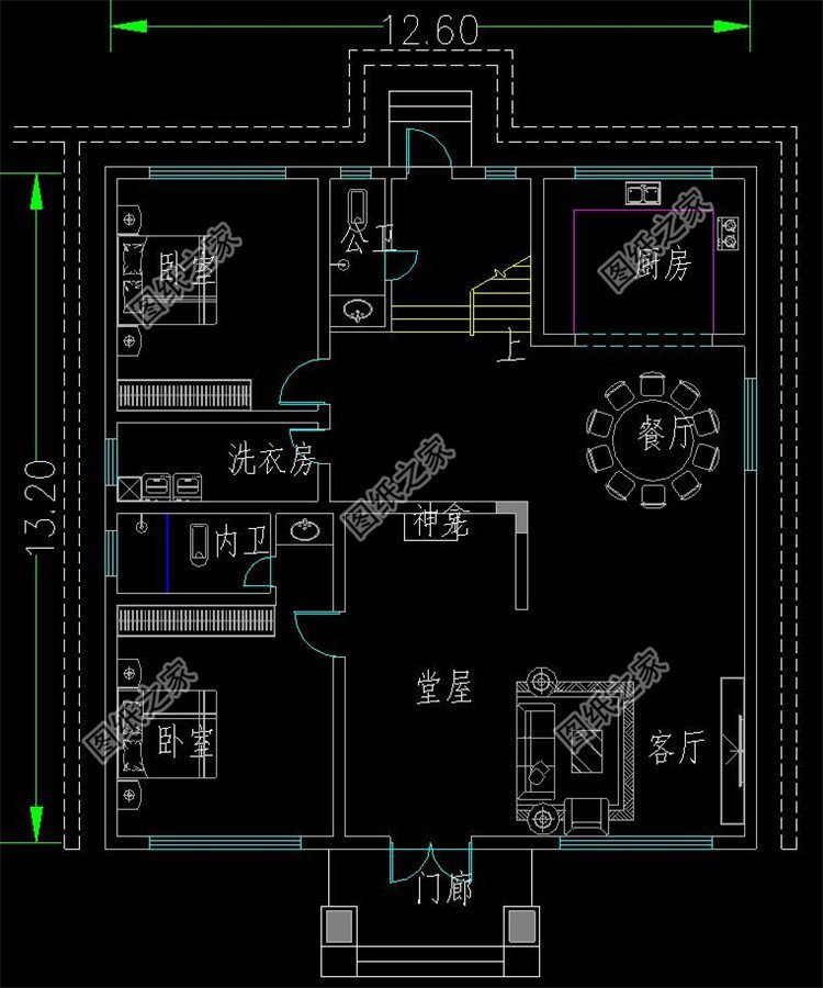 農(nóng)村自建二層樓，左右對稱，漂亮又規(guī)整