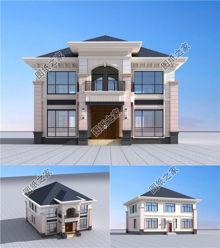 農(nóng)村自建二層樓，左右對稱，漂亮又規(guī)整