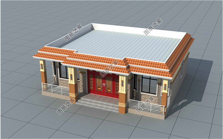 農(nóng)村一層自建房效果圖大全，老家建一棟可真是太實(shí)用了，盡享浪漫田園生活