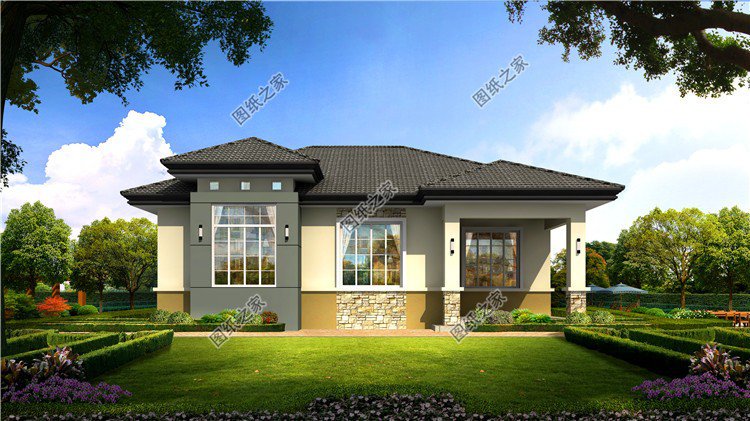 農(nóng)村一層自建房效果圖大全，老家建一棟可真是太實(shí)用了，盡享浪漫田園生活