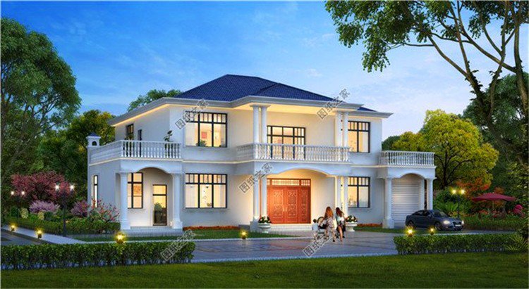 自建二層別墅效果圖，無論看多少次，都是農(nóng)村朋友最喜歡的戶型