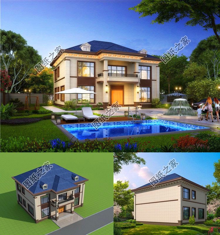 三間兩層樓房設(shè)計(jì)圖，實(shí)惠又漂亮，適合大眾的好戶(hù)型