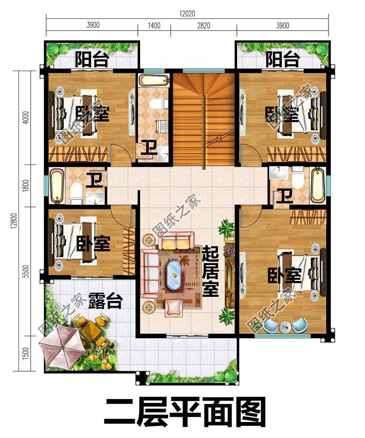 三間兩層樓房設(shè)計(jì)圖，實(shí)惠又漂亮，適合大眾的好戶(hù)型