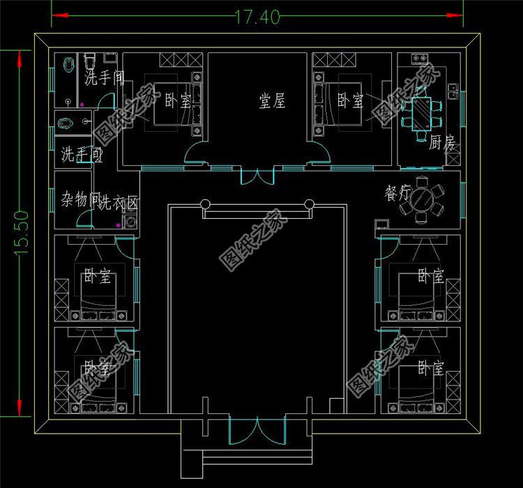 簡約一層平房自建房設計圖，這幾套戶型實實在在，選一套喜歡的建沒壓力