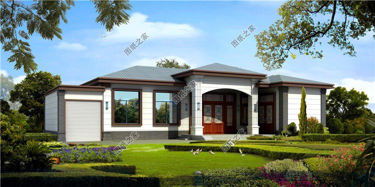 簡約一層平房自建房設計圖，這幾套戶型實實在在，選一套喜歡的建沒壓力