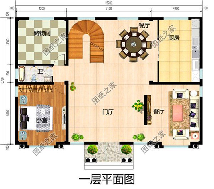 農(nóng)村建二層樓別墅圖片，布局大氣經(jīng)得起推敲，光看著就是一種享受