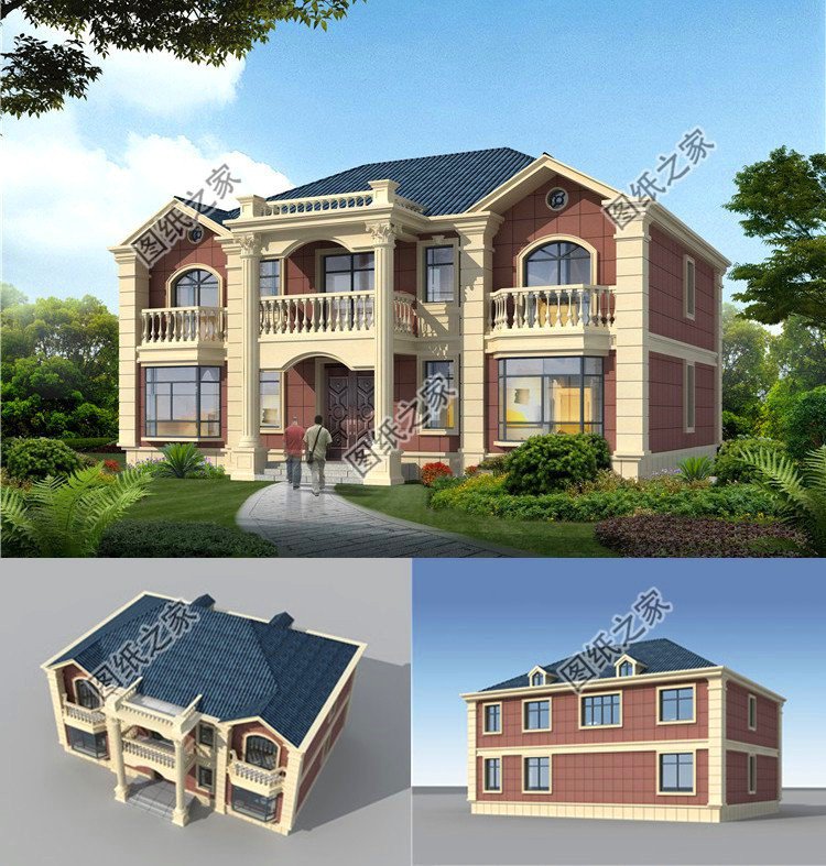 農(nóng)村建二層樓別墅圖片，布局大氣經(jīng)得起推敲，光看著就是一種享受