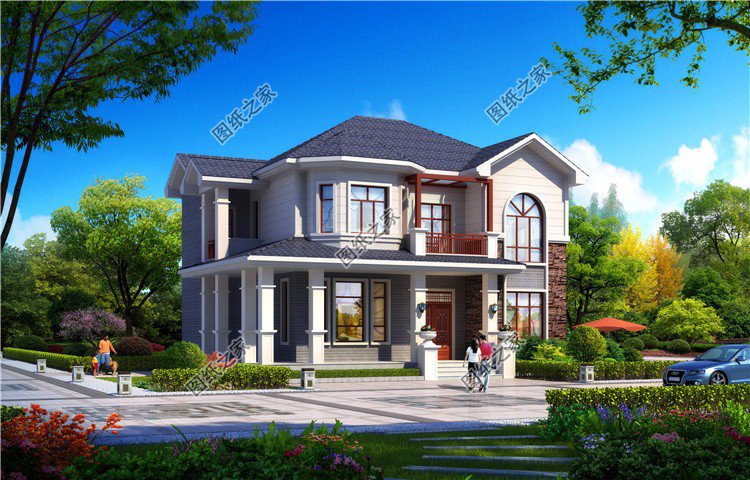 別墅房子效果圖，戶型端莊優(yōu)雅盡顯富貴，鄉(xiāng)親都稱羨慕不已