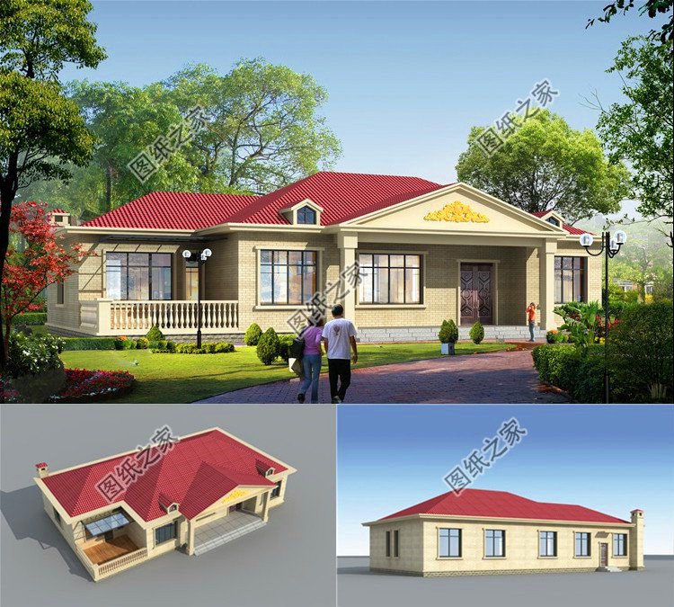 適合農(nóng)村蓋的一層小別墅設(shè)計(jì)圖，這三套戶型讓你建房不再盲目