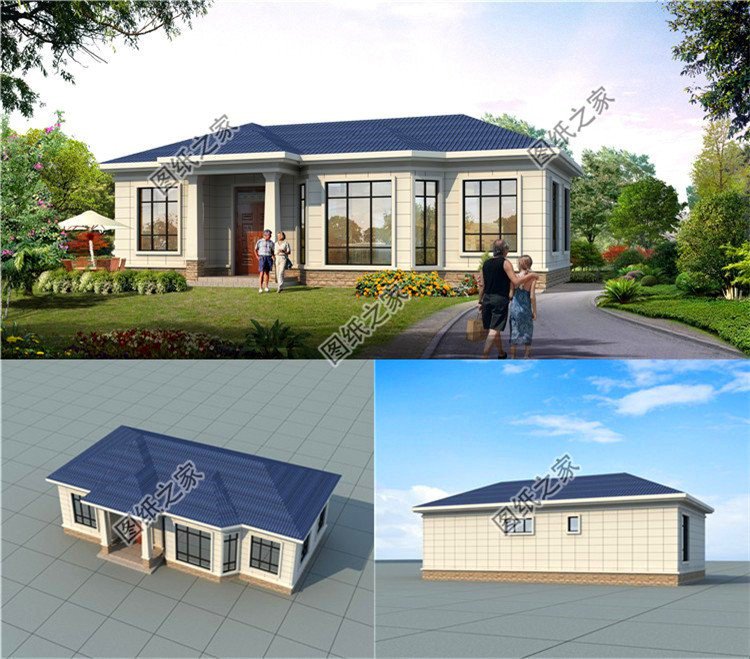 適合農(nóng)村蓋的一層小別墅設(shè)計(jì)圖，這三套戶型讓你建房不再盲目