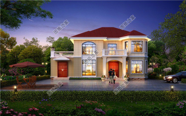 現(xiàn)代農(nóng)村小型別墅設(shè)計(jì)圖，戶型豪華霸氣不知道有多少人想建呢，鄰居說：值了