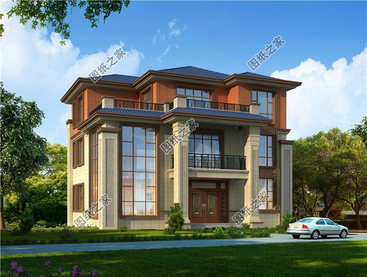 農(nóng)村別墅設(shè)計三層效果圖，讓人愛到骨子里，難怪越來越多人回村建房