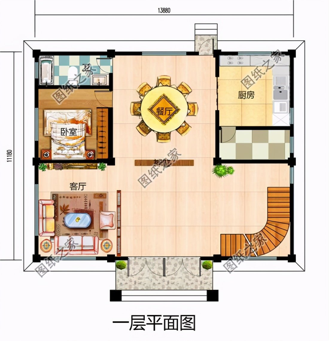 農(nóng)村別墅設(shè)計三層效果圖，讓人愛到骨子里，難怪越來越多人回村建房