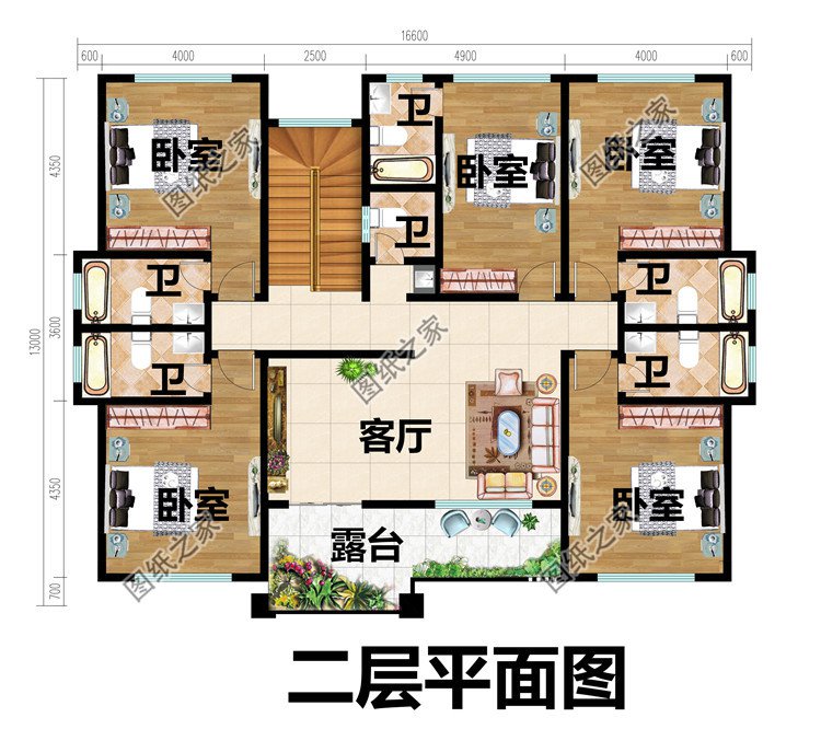 超實(shí)用超現(xiàn)代兩層自建小樓圖