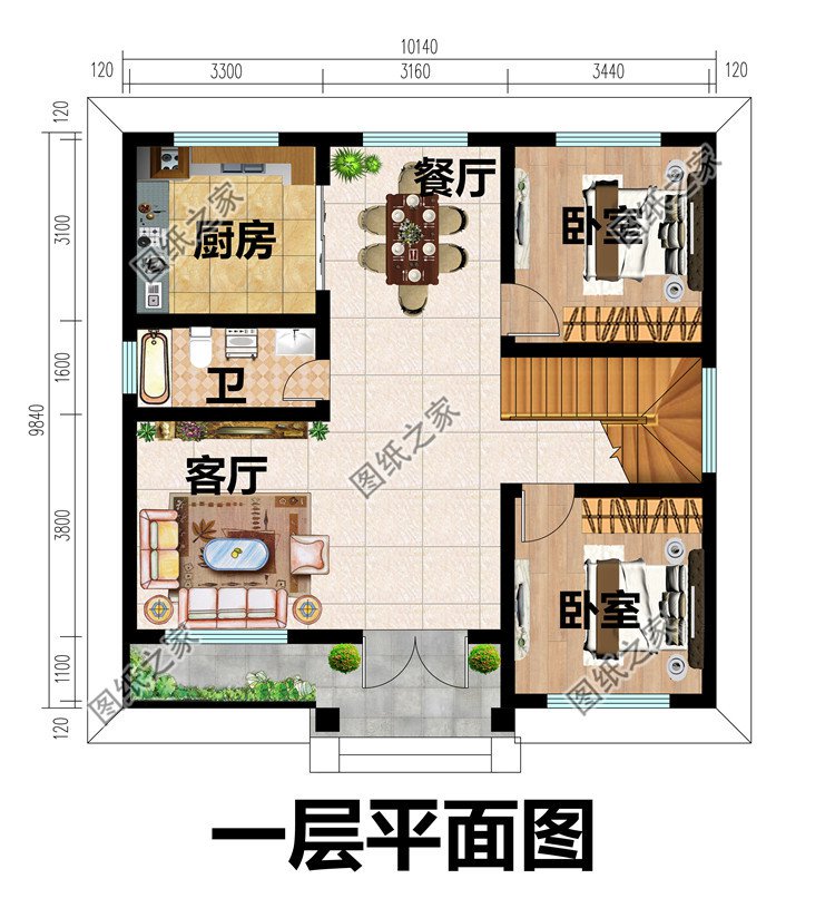 新農(nóng)村二層房屋設(shè)計(jì)