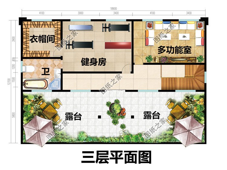 2023新中式農(nóng)村三層別墅圖