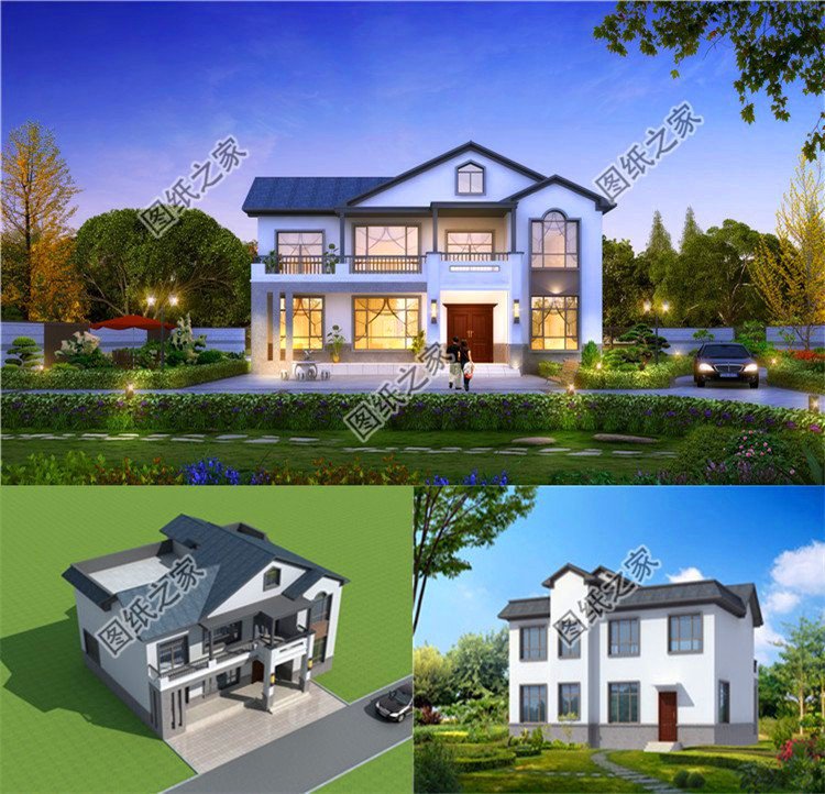 占地僅百平左右，選這三款鄉(xiāng)下二層半房屋圖片建，村里人看了都夸贊