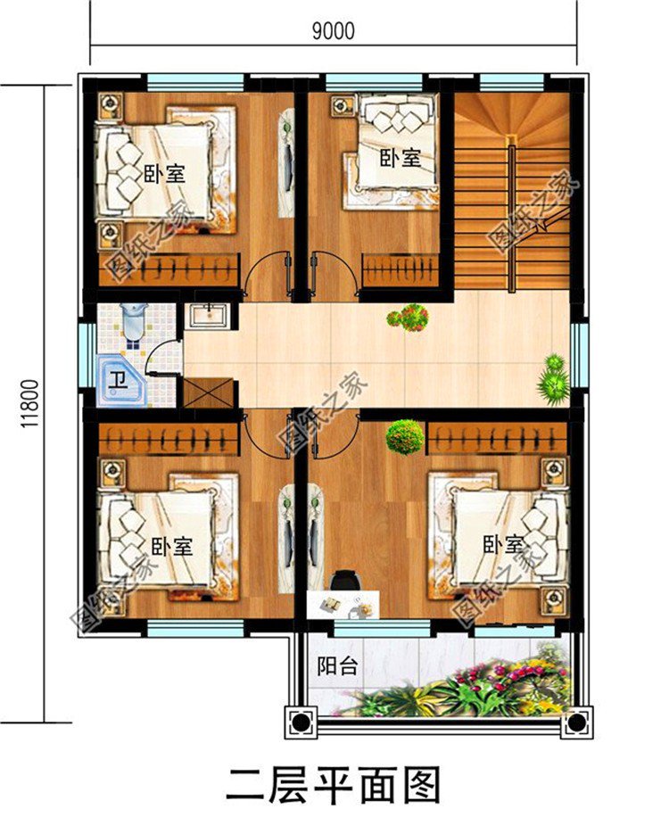 小面寬三層別墅設(shè)計(jì)圖，小面寬這樣建太美了，宅基地小的就建這樣的吧