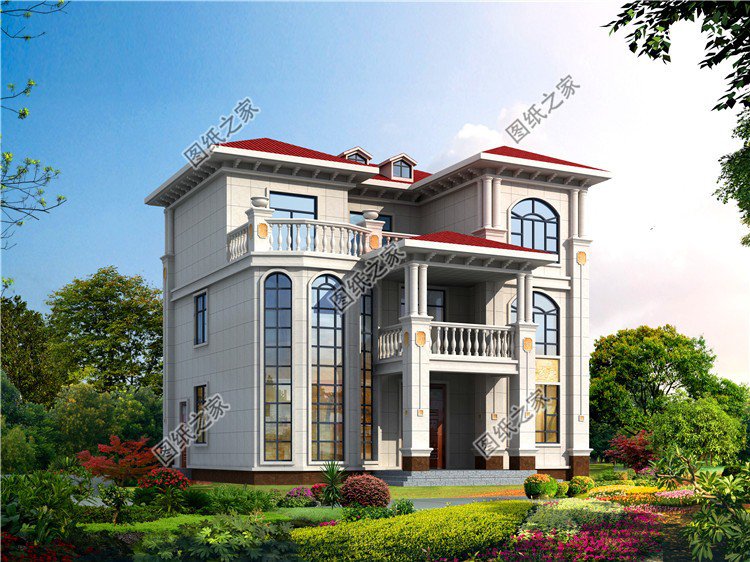 農(nóng)村三層普通房屋設(shè)計圖，外觀布局深入人心，大部分家庭都能建