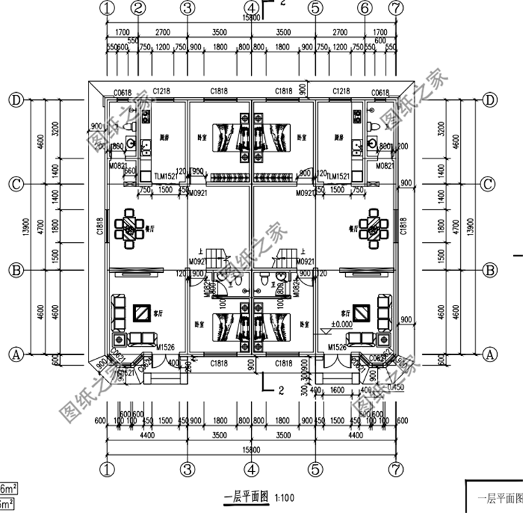 農(nóng)村兄弟雙拼自建房設(shè)計(jì)圖，城里有錢你都不到的好戶型