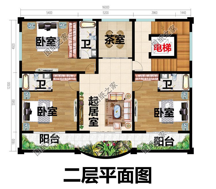 自建帶電梯的三層豪華別墅設(shè)計(jì)圖