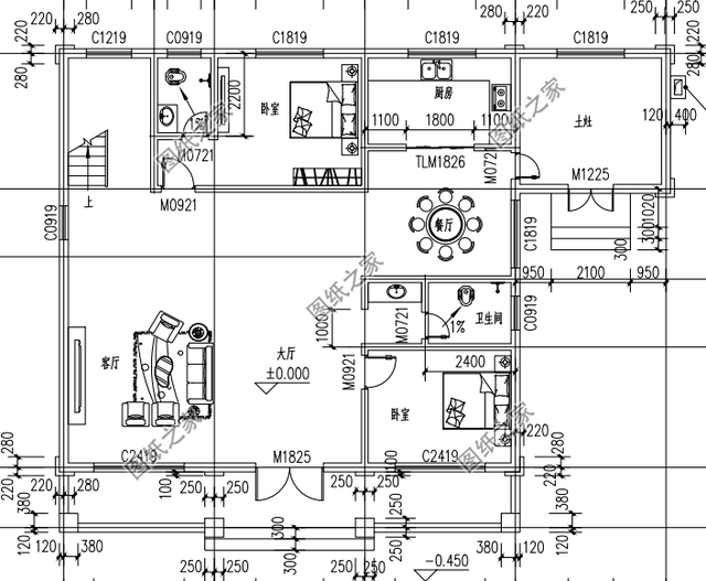 農(nóng)村二層簡約房子圖片，造型簡單，打造溫馨的家