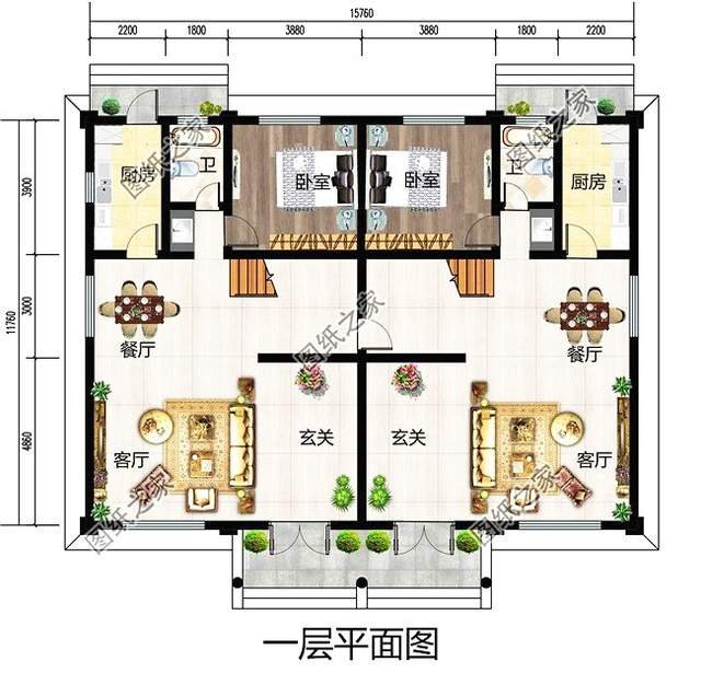 農(nóng)村二層雙拼小洋樓，簡單大氣看過來吧