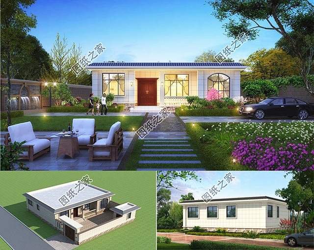 農(nóng)村自建一層極簡主義小別墅，簡約而不簡單