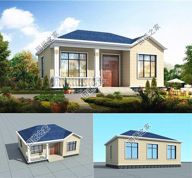 農(nóng)村自建一層極簡主義小別墅，簡約而不簡單