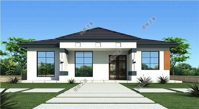 農(nóng)村自建一層極簡主義小別墅，簡約而不簡單